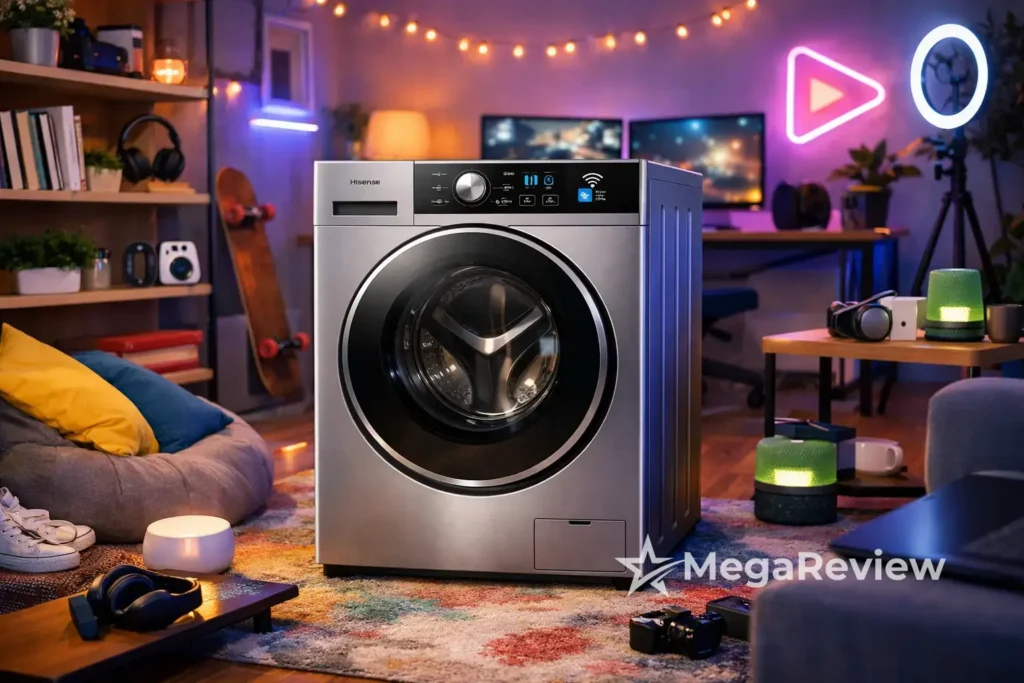 Hisense lava e seca 11kg tem 9% OFF na Amazon; Wi-Fi e Steam