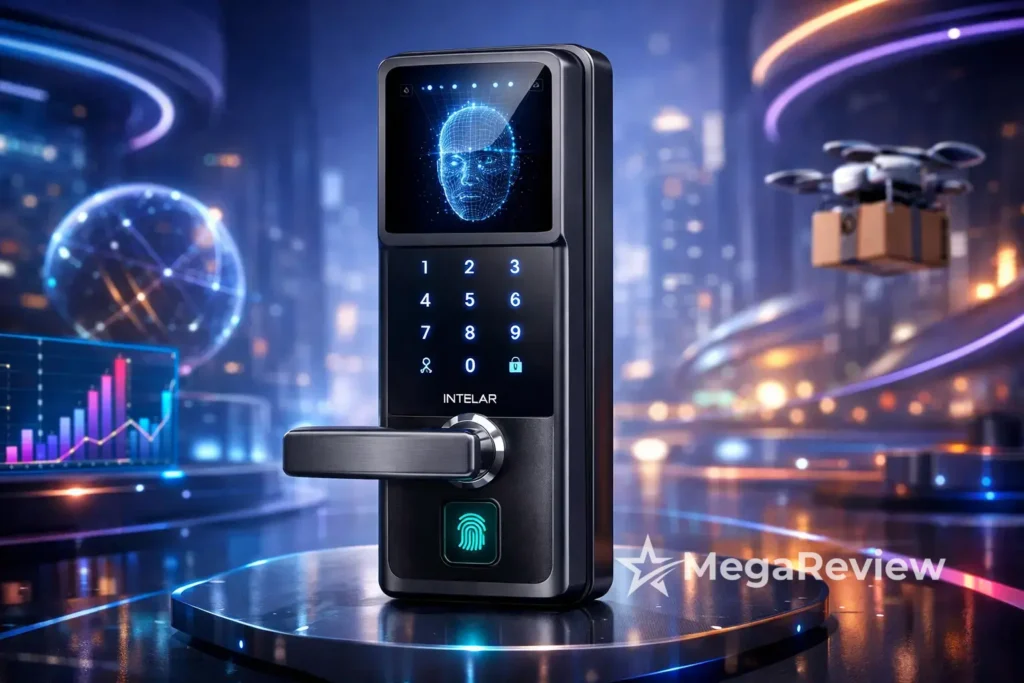 INTELAR Desbloqueio Facial 3D Smart Lock com 16% OFF na Amazon e entrega rápida