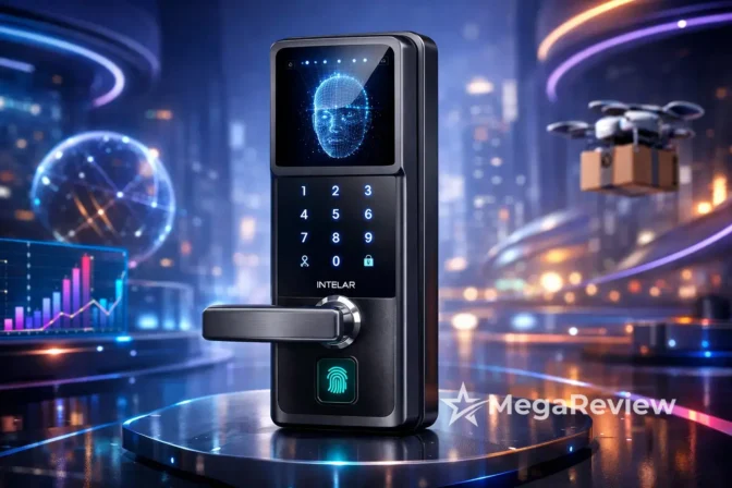 INTELAR Desbloqueio Facial 3D Smart Lock com 16% OFF na Amazon e entrega rápida