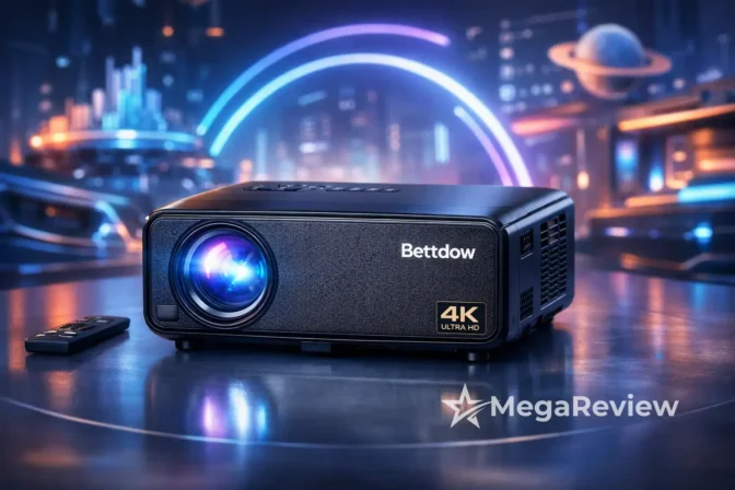 Projetor Bettdow 4K com 5% OFF; 12x sem juros