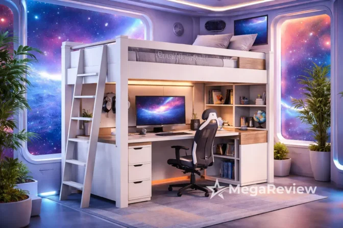 Beliche Multifuncional com Escrivaninha Star Office Casatema por R$ 1.704,98 na Amazon