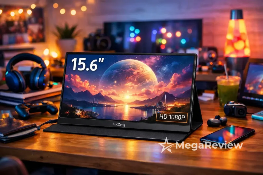LucZeng Monitor Portátil 15,6'' com 36% OFF; aproveite parcelamento na Amazon