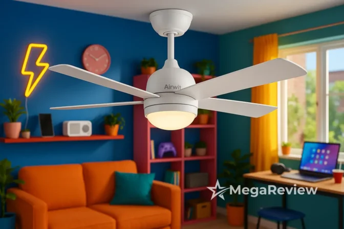 Ventilador de teto Airwit está com até 21% OFF na Amazon