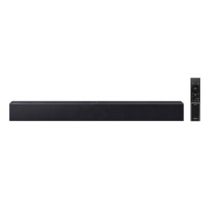 Soundbar Samsung HW-B400F, com 2.0 canais, Bluetooth, Subwoofer integrado e HDMI ARC