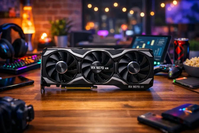 Tela infinita: 6 GPUs RX 9070 xr para display premium