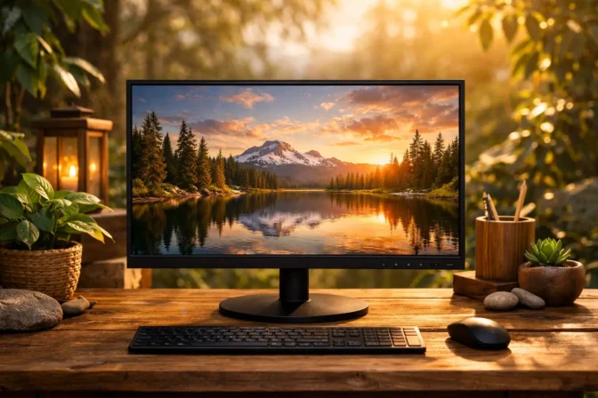 Design premium: 6 monitores 21,5" Full HD 75Hz por preço justo