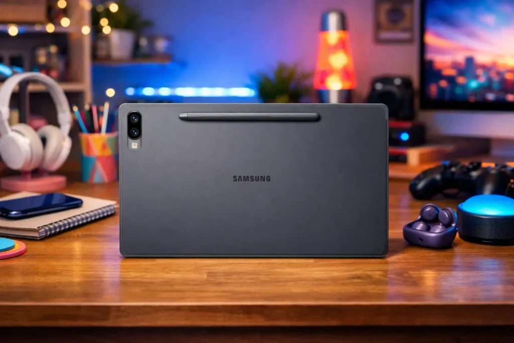 Melhor tablet Samsung Tab S10 FE cinza com tela 90Hz