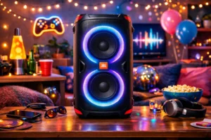 6 caixa JBL Partybox Stage 320 resistentes à água para aventuras