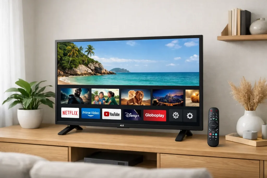 Nota máxima ★5: smart tv 43 lg full hd 43lr6700 controle