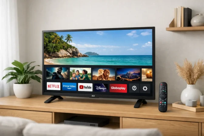 Nota máxima ★5: smart tv 43 lg full hd 43lr6700 controle