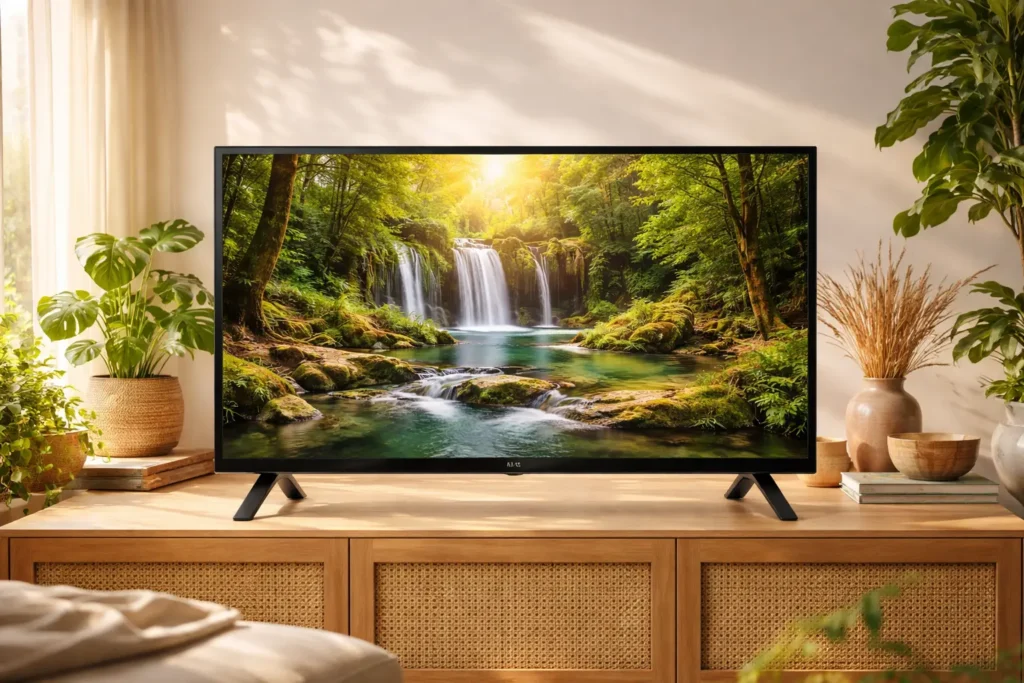 Bateria que dura: 6 smart TVs 32'' para o dia todo