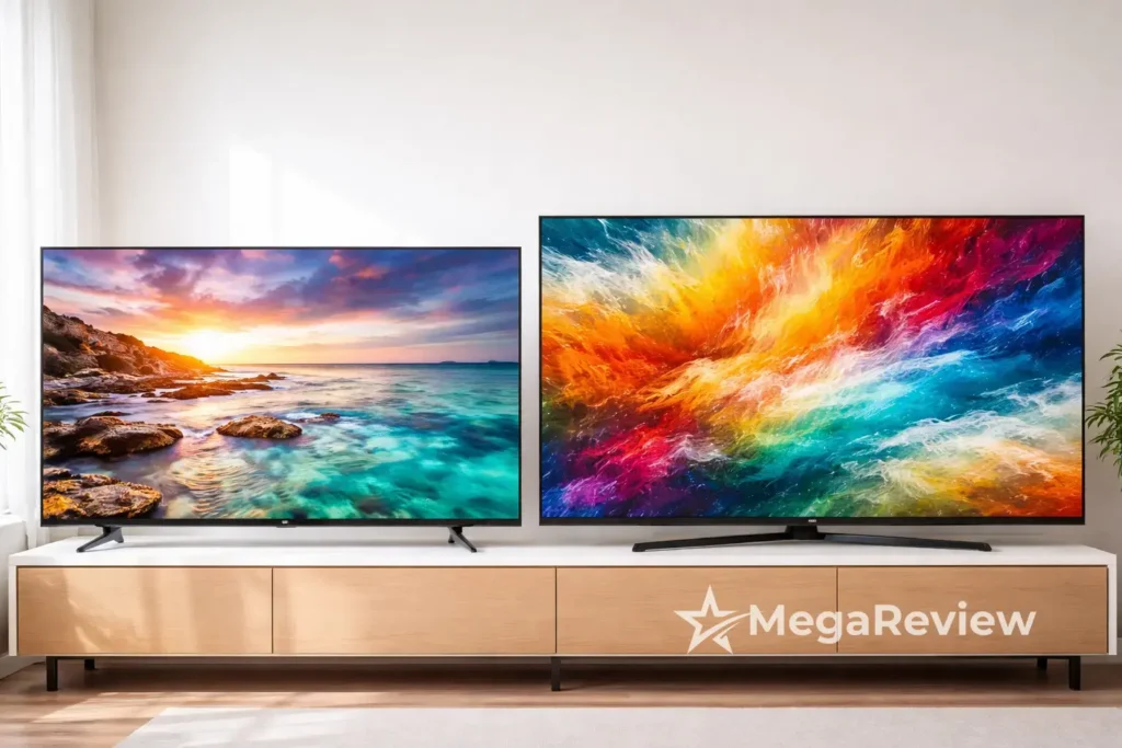 Samsung 58" U8500F vs LG 65" QNED: tamanho ou contraste?