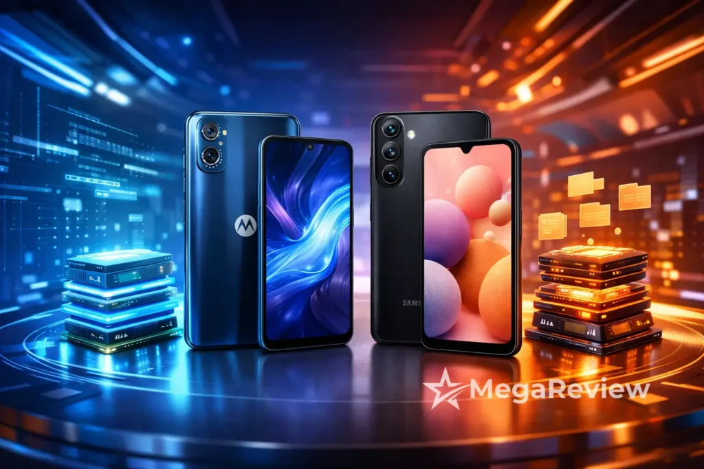 Moto g35 5G vs Galaxy A16: RAM extra ou mais espaço?