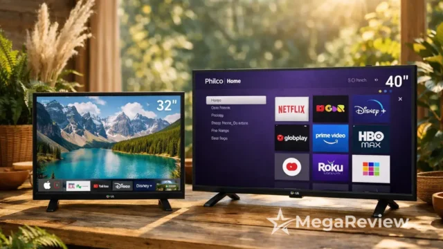 Smart TV 32" LG 32LR600B vs Philco 40” Roku: Compacta ou Tela maior?