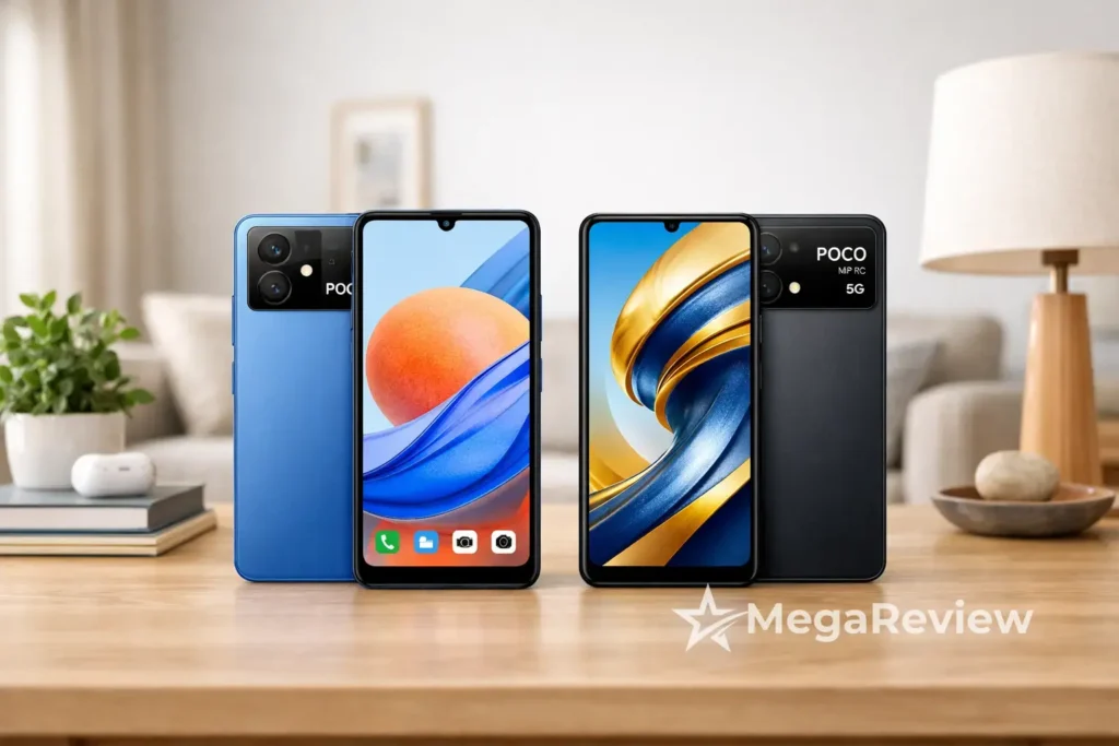 POCO C75 NFC vs POCO M7 Pro 5G: economia ou 5G?