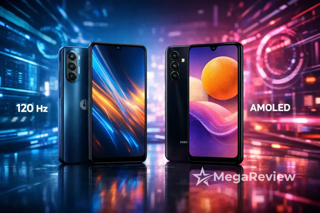 Moto g35 5G vs Galaxy A16 5G: 120 Hz ou AMOLED?