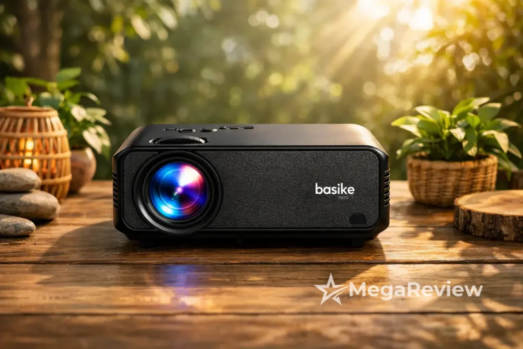 Projetor Basike 1080p com 5% OFF e retirada rápida na Amazon