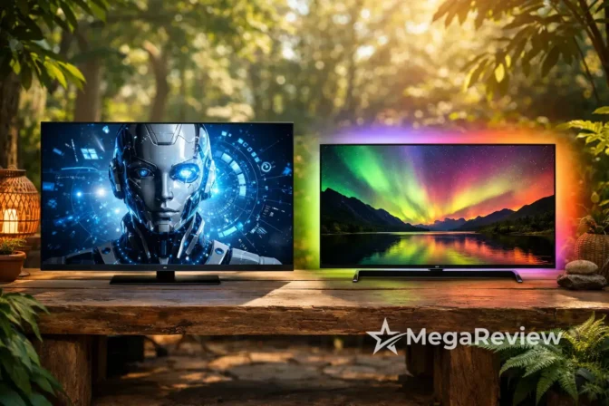 Samsung Vision AI QLED vs Philips Ambilight: cor ou imersão?