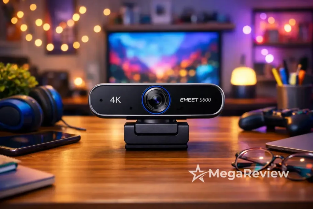 Webcam EMEET S600 4K tem 10% OFF na Amazon
