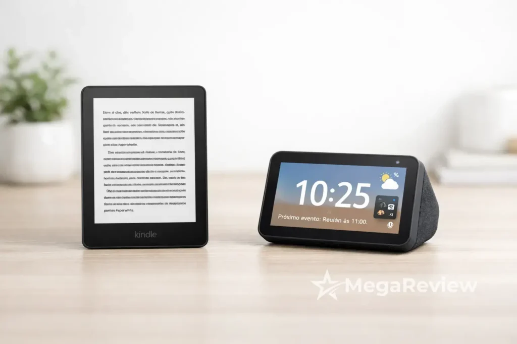 Kindle Paperwhite 16 GB vs Echo Show 5: leitura ou Alexa?