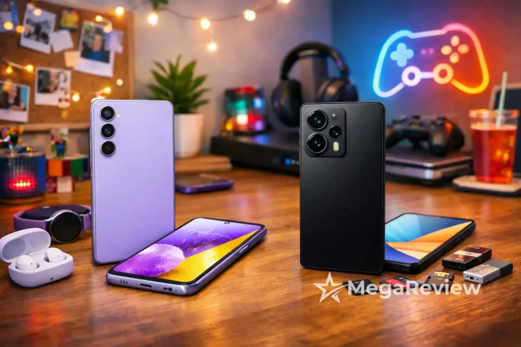 Galaxy A55 5G vs Redmi Note 14 Pro 5G: câmera ou memória?