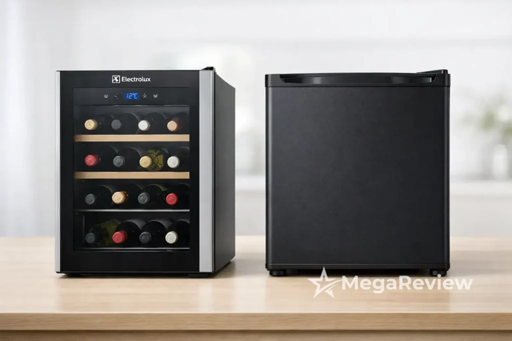 Adega Electrolux ACB08 vs Frigobar Midea 67L: vinhos ou versatilidade?