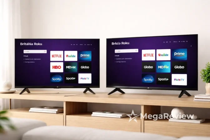 Smart TV 42” Britânia Roku vs Philco Roku: som Dolby ou LED?