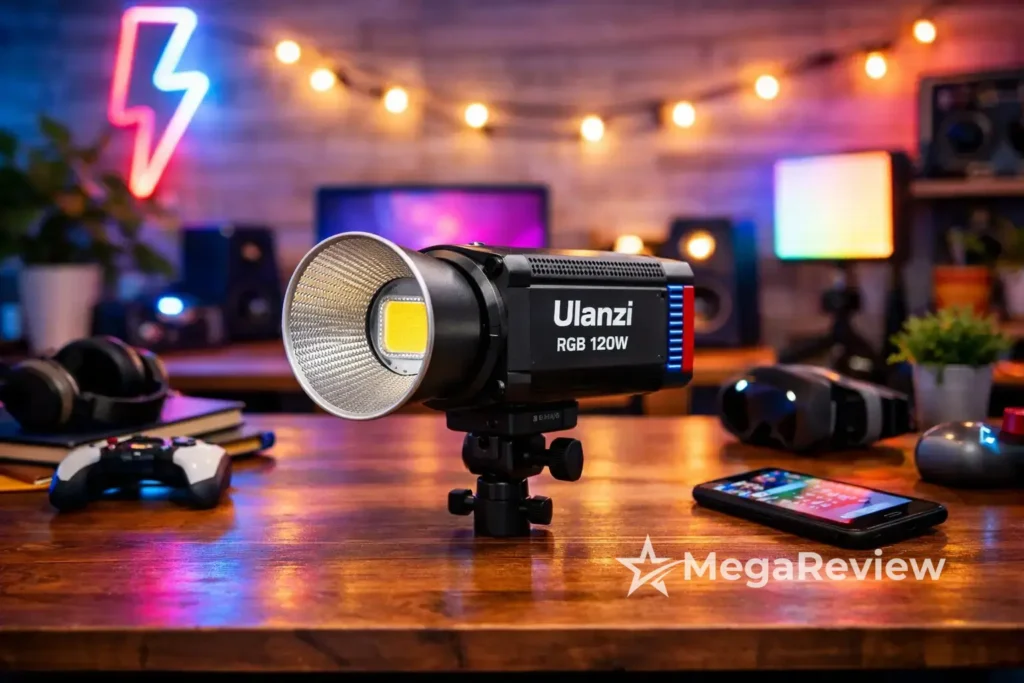 Ulanzi luz COB RGB 120W tem 12% de desconto em 12x na Amazon