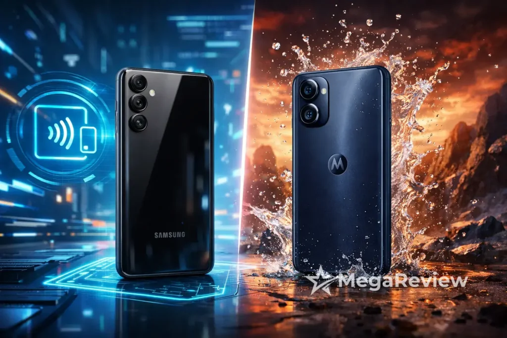 Galaxy A16 vs Moto g75 5G: NFC ou resistência?