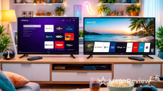 Philco Roku 40” vs LG 43LR6700: Roku ou webOS?