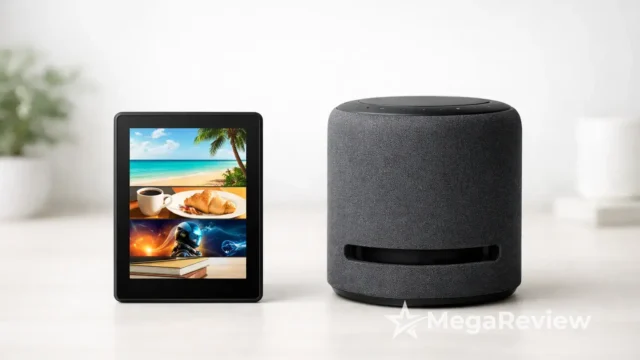 Kindle Colorsoft vs Echo Studio: leitura ou som imersivo?