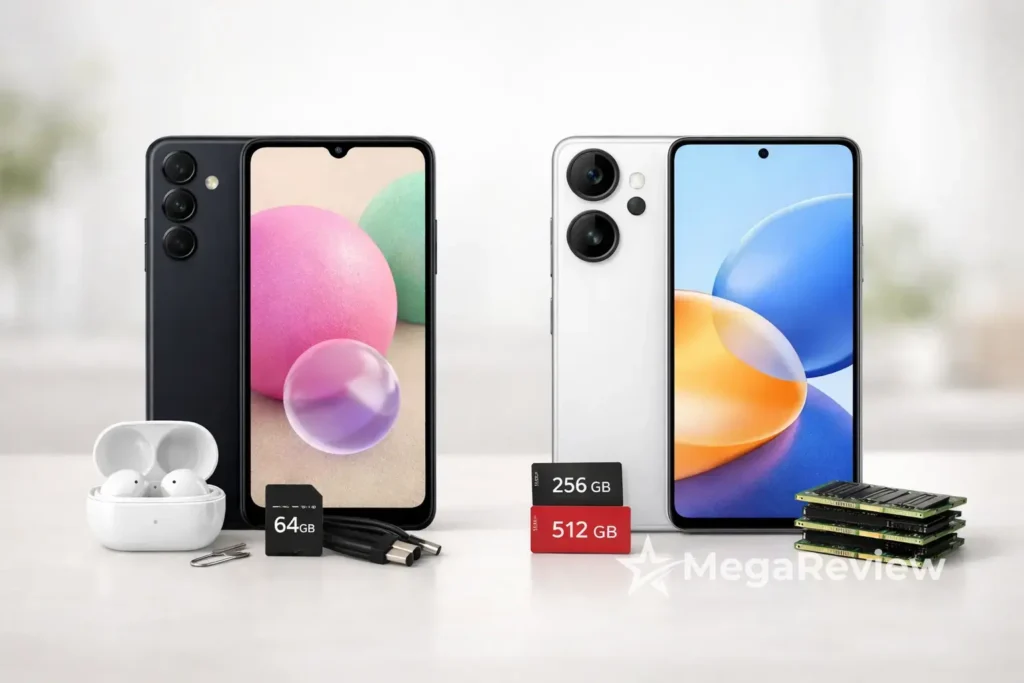 Galaxy A16 5G vs Redmi Note 14: extras ou foco em memória?