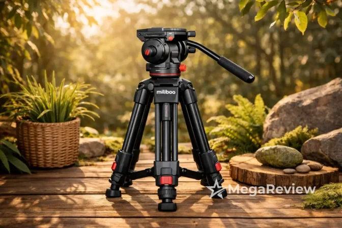 Tripé miliboo com cabeça hidráulica: 5% OFF Prime na Amazon