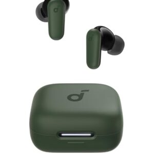 soundcore P30i da Anker, Fone de Ouvido Sem Fio com Cancelamento de Ruído Adaptativo Graves Poderosos Bluetooth 5.4, 45H de Reprodução Estojo 2-em-1 com Suporte para Celular, Resistência à Água, Verde