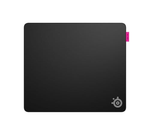 SteelSeries QcK Mouse pad para jogos em L Performance Speed - Extra brilho para deslizamento suave - Bainhas planas acolchoadas - Base de borracha de neoprene antiderrapante - 490 x 420 mm - FPS, MOBA