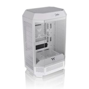 Thermaltake Capa Tower 300 Micro-ATX, ventilador CT de 2 x 140 mm incluído, suporta radiador de até 420 mm; kit de suporte de chassi opcional permite exibição horizontal - branco