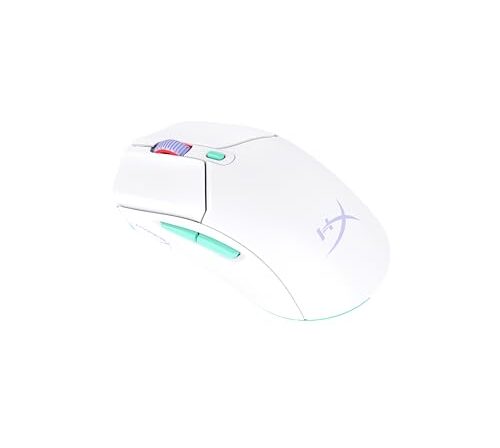 Mouse sem Fio HyperX Pulsefire Haste 2 Core Wireless – Bateria de Longa Duração, Leve, Sensor Óptico Personalizável e DPI até 12.000, Conectividade sem Fio Dupla, Branco (8R2E7AA)