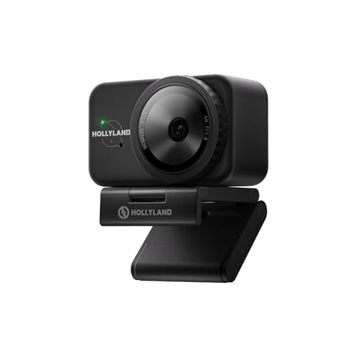 Hollyland Lyra Webcam UHD 4K para PC/Mac, Sensor de 1/1.5", Enquadramento Automático, Foco PDAF, Câmera para Live Streaming, Videochamadas e Jogos, Compatível com Zoom, Teams, Twitch