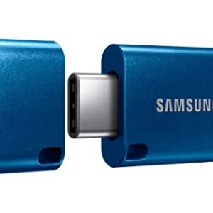 SAMSUNG Flash Drive USB Type-C, 256 GB, transfere arquivos de 4 GB em 11 segundos com velocidades de leitura de até 400 MB/s 3.13, compatível com USB 3.0/2.0, impermeável, 2022, MUF-256DA/AM, Azul