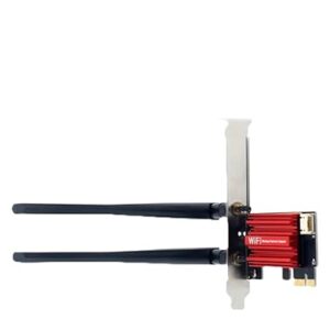 Placa de Rede Pci Express Pcie Wifi 6e C/Bluetooth 5.3 Intel Ax210 Tri Band