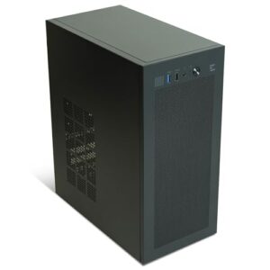 Zalman CUBIX Capa compacta mATX para PC, Micro-ATX/Mini-ITX/DTX, SFF SFX HTPC pequeno chassi de computador, serve para fonte de alimentação ATX padrão, USB 3.0 (preto)