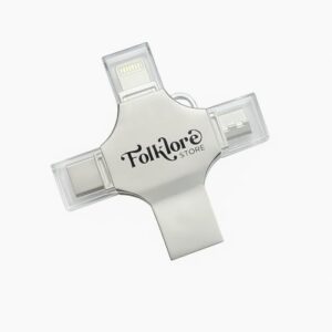 Pen Drive OTG 4 em 1 (256 GB), Armazenamento Externo, Pendrive de Fotos, USB 3.0 Memory Stick Jump Drive PhotoStick para iPad, Android, PC, iPhone.