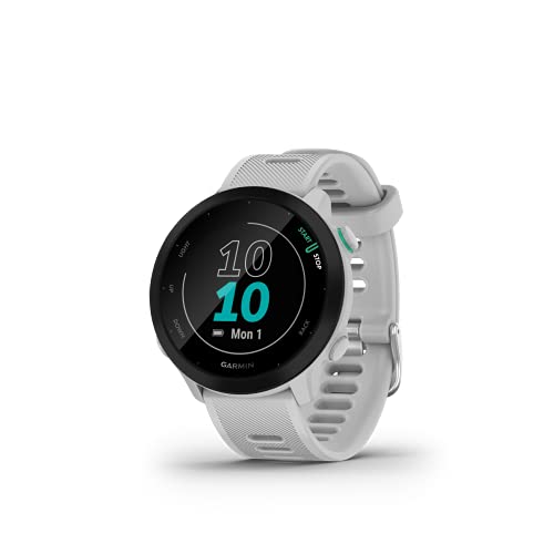Relogio Garmin Forerunner 55 Branco Monitor Cardíaco de Pulso com GPS