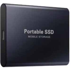 4 TB - Disco de Memória Flash SSD Portátil para Laptop, Desktop, Celular, TV e outros. Tipo-C USB 3.1, SSD Externo M.2 de Alta Velocidade, Disponível em Capacidades 500 GB a 256 TB (Preto, 4, TB)