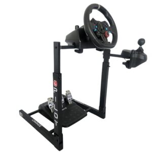LIMARACE Suporte Cockpit Para Volante Logitech Com Suporte De Cambio. Compatível com LOGITECH-G25, LOGITECH-G27, LOGITECH-G29, LOGITECH-G920, LOGITECH-23, LOGITECH-Driving Force GT. USB.