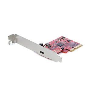 StarTech.com Placa PCIe de 1 porta USB 3.2 Gen 2x2, adaptador USB-C 20Gbps PCI Express 3.0 x4, somente dados, Windows/macOS/Linux, TAA