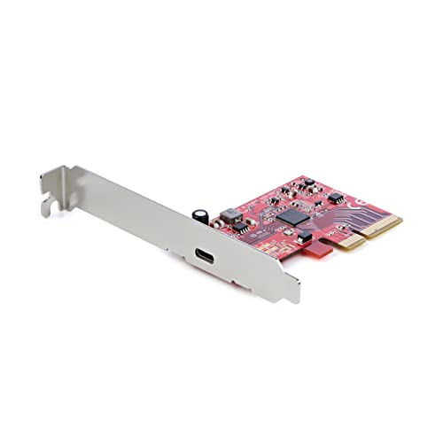 StarTech.com Placa PCIe de 1 porta USB 3.2 Gen 2x2, adaptador USB-C 20Gbps PCI Express 3.0 x4, somente dados, Windows/macOS/Linux, TAA