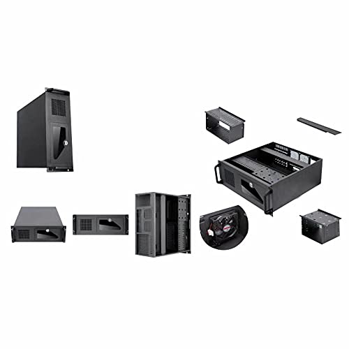 Gabinete rack 4u brazil pc s/fonte preto - bpc-4u-a