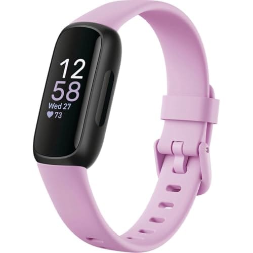 Fitbit Inspire 3 rastreadores de saúde e fitness com gerenciamento de estresse, intensidade de treino, rastreamento do sono, frequência cardíaca 24 horas por dia, 7 dias por semana e muito mais,