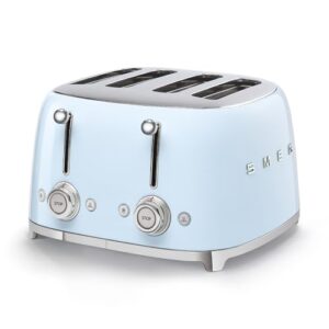 Smeg 50s Retro Line Pastel Blue 4x4 Slot Toaster